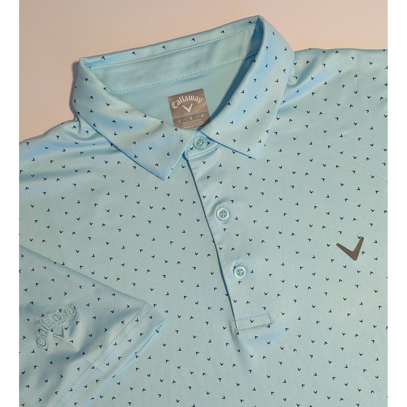 Callaway Other - NWOT Callaway Golf Polo Mens L Chevron Print Performance BEAUTIFUL PATTERN!